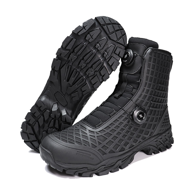 Bojni škornji z dvojnim sistemom zapenjanja