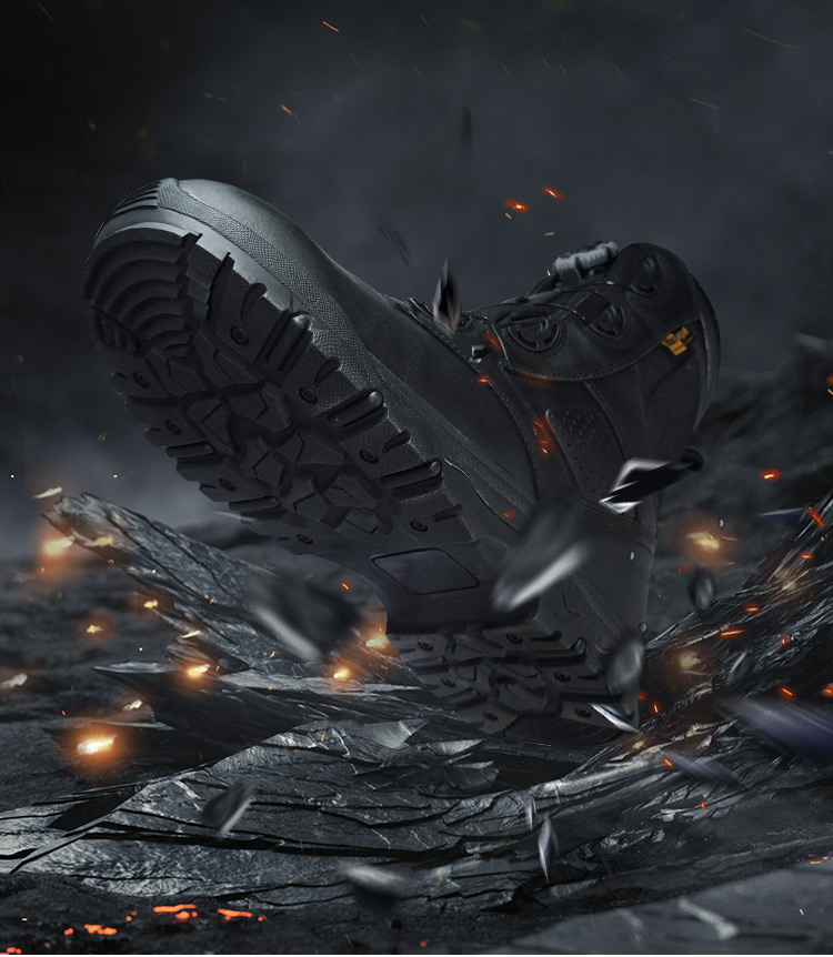 Quick-on/off System Police Boots