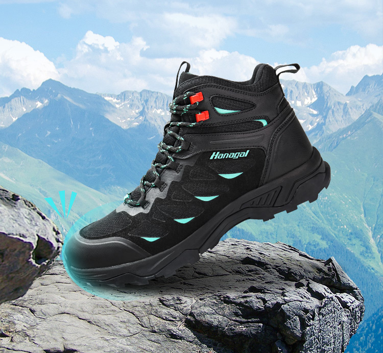 Microfiber Sandwich Mesh TPU Hiking Shoes
